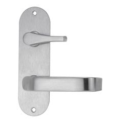 213 INTERIOR PLATE WITH DISABLED TURN & 74 LEVER LH Satin Stainless