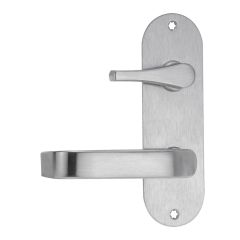 213 INTERIOR PLATE WITH DISABLED TURN & 74 LEVER RH Satin Stainless