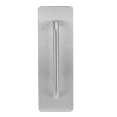 214 EXTERIOR PLATE & P2 PULL HANDLE Aged Brass