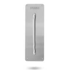 215 INTERIOR PLATE PUSH OUTLINE & P2 PULL HANDLE Satin Stainless