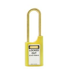 215P 40MM POLY PADLOCK 50MM POLY 6MM DIA SHACKLE - YELLOW 6KA TP No Finish