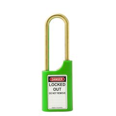 215P 40MM POLY PADLOCK 50MM POLY 6MM DIA SHACKLE - GREEN 6KA TP No Finish