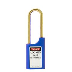 215P 40MM POLY PADLOCK 50MM POLY 6MM DIA SHACKLE - BLUE 6KA TP No Finish