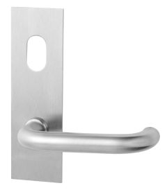 224 EXTERIOR PLATE WITH CYLINDER HOLE & 96 LEVER Polyester Powdercoat
