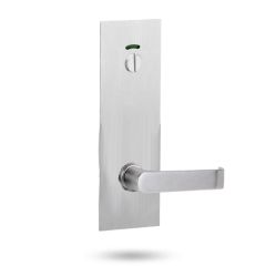 224 EXTERIOR PLATE WITH PRIVACY INDICATOR EMERGENCY TURN & 59 LEVER Satin Stainless