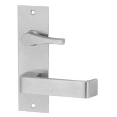 225 INTERIOR PLATE WITH DISABLED TURN & 90 LEVER LH Satin Stainless