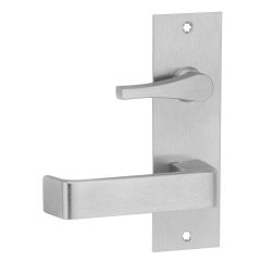 225 INTERIOR PLATE WITH DISABLED TURN & 90 LEVER RH Satin Stainless