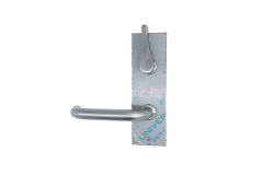 225 INTERIOR PLATE WITH DISABLED TURN & 70 LEVER SELECTOR RH Satin Stainless