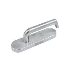 2805 ROUND END PLATE WITH 102 LEVER Satin Chrome