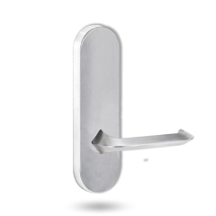 2805 ROUND END PLATE WITH 116 LEVER Satin Chrome