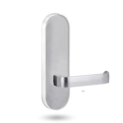 2805 ROUND END PLATE WITH 131 LEVER Satin Chrome