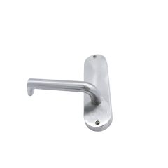 2905 ROUND END PLATE WITH 102 LEVER Satin Chrome