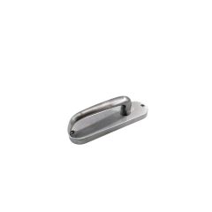 2905 ROUND END PLATE WITH 180 LEVER Satin Chrome