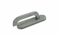 2905 ROUND END PLATE WITH 115 LEVER Satin Chrome
