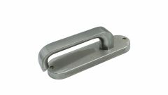 2905 ROUND END PLATE WITH 131 LEVER Satin Chrome