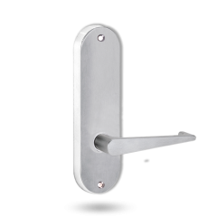 2905 ROUND END PLATE WITH 133 LEVER Satin Chrome