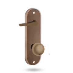 2939 ROUND END PLATE WITH DISABLED TURN & 20 KNOB Oil Rubbed Bronze