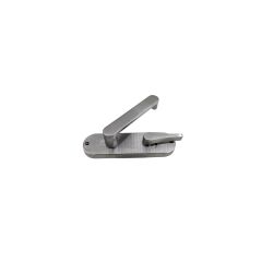 2941 ROUND END PLATE PRIVACY IND DISABLED TURN & 166 LEVER Satin Chrome