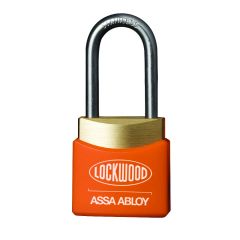 312A D/LOCKING PADLOCK 19MM S/STEEL 4.8MM DIA SHACKLE - ORANGE WINDOW COVER KA ENG1 TP No Finish