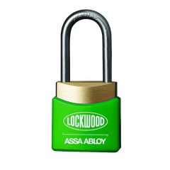 312A D/LOCKING PADLOCK 19MM S/STEEL 4.8MM DIA SHACKLE - GREEN WINDOW COVER KA TP No Finish