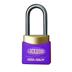 312A D/LOCKING PADLOCK 19MM S/STEEL 4.8MM DIA SHACKLE - PURPLE WINDOW COVER KA TP No Finish