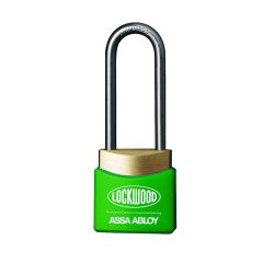 312A D/LOCKING PADLOCK 38MM S/STEEL 4.8MM DIA SHACKLE - GREEN WINDOW COVER KA ENG1 TP No Finish