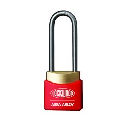 312A D/LOCKING PADLOCK 38MM S/STEEL 4.8MM DIA SHACKLE - RED WINDOW COVER MK ENG1 TP No Finish