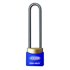 312A D/LOCKING PADLOCK 50MM S/STEEL 4.8MM DIA SHACKLE - BLUE WINDOW COVER KA TP No Finish