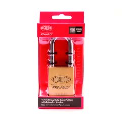 334B 45MM BRASS BODY PADLOCK LATCHING 48MM BORON STEEL 8.7MM DIAMETER SHACKLE NDP No Finish