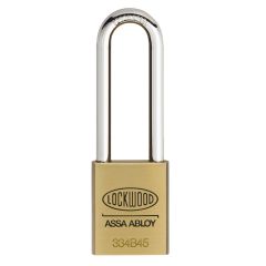 LOCKWOOD MT5+ 334 BRASS BODY PADLOCK 90MM BORON STEEL 8.7MM DIAMETER SHACKLE MK No Finish