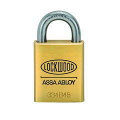 334B 45MM BRASS BODY PADLOCK 19MM STAINLESS STEEL 8.7MM DIAMETER SHACKLE - 6MK TP No Finish