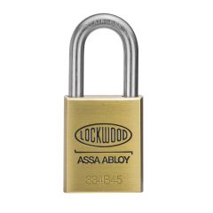334B 45MM BRASS BODY PADLOCK 38MM STAINLESS STEEL 8.7MM DIAMETER SHACKLE - 5KD TP No Finish