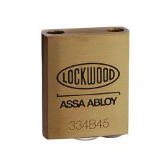 334B 45MM BRASS BODY PADLOCK NO SHACKLE - BULK PK=20 TP No Finish