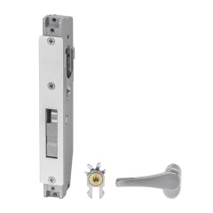 3540 - SHORT BACKSET MORTICE D/LOCK & CYL MOUNTED ESCAPE TURN RH (FAB) Satin Chrome