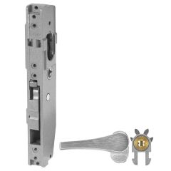 3540 - SHORT BACKSET MORTICE DEADLOCK CYL ESCAPE TURN RH NO CYL (FAB) Satin Chrome