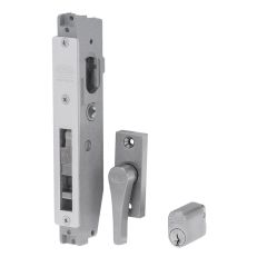 3541 - SHORT B'SET MORT D'LOCK CYL & ESCAPE TURN & LATCH STRIKE (FAB) Satin Chrome