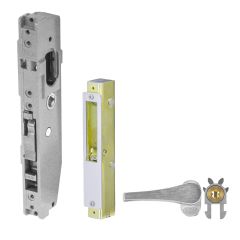 3541 - SHORT B'SET MORT D'LOCK NO CYL ESCAPE TURN RH & LATCH STK (FAB) Satin Chrome