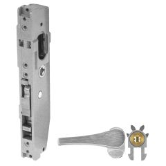 3541 - SHORT B'SET MORTICE DEADLOCK ESCAPE TURN LH DR (FAB) NO CYL Satin Chrome