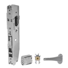 3541 - SHORT B'SET MORTICE DEADLOCK CYL & ESCAPE TURN LH DR (FAB) Satin Chrome