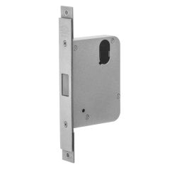 3571 MORTICE DEADLOCK PRIMARY LOCK WIDE STYLE ALUMINIUM FIXING 60mm BACKSET Satin Chrome
