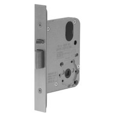 3572 - MORTICE VESTIBULE LOCK (8MM HUBS) Satin Chrome