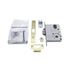 3572 - MORTICE LOCK & STANDARD TURN ADAPTOR Polished Brass