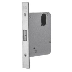 3573 - MORTICE SLIDING DOOR LOCK CYLINDER & TURN Satin Chrome