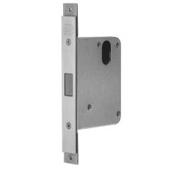 SECURE AREA DEADLOCK WIDE ALUMINIUM STILE Satin Chrome