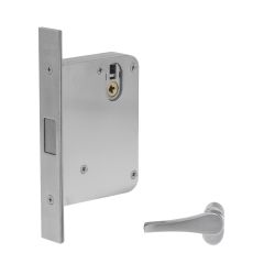 35791 SECURE AREA MORTICE ESCAPE DEADBOLT PRIMARY LOCK 60mm BACKSET LEFT HAND Satin Chrome