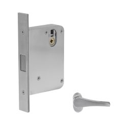 35791 SECURE AREA MORTICE ESCAPE DEADBOLT PRIMARY LOCK 60mm BACKSET RIGHT HAND Satin Chrome