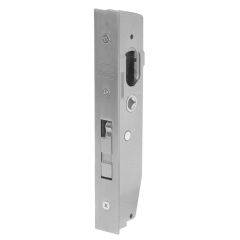 3640 - SHORT B'SET MORTICE DEADLOCK & CYLINDER ESCAPE TURN LH (METAL) Satin Chrome