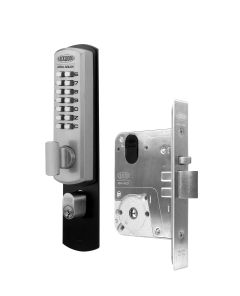 DX MECHANICAL DIGITAL KEY OVERRIDE KIT TO SUIT 3770Mkll SERIES MORTICE LOCK Satin Chrome