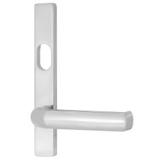 4601 SQUARE END PLATE WITH CYLINDER HOLE & 77 LEVER Chrome Plate