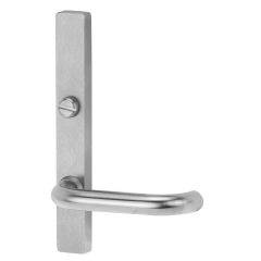 4603 SQUARE END PLATE WITH EMERGENCY TURN & 70 LEVER Satin Chrome